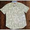 Robert Graham Bees Print Shirt 3XL White Blue Yellow Tailored Fit Short Sleeve