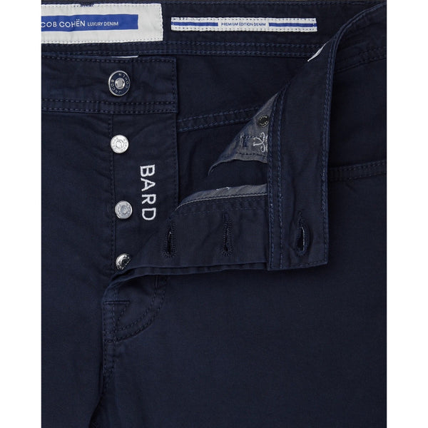 Jacob Cohen Bard Classic Chino Pants Navy Cotton Stretch Slim 34x32 Italy $415