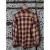 Carhartt Long Sleeve Plaid Flannel Shirt Red Beige XL Relaxed Fit 101295 608 EUC
