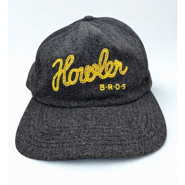 Howler Brothers Rope Hat Gray Wool Blend Snapback Chainstitch Embroidered