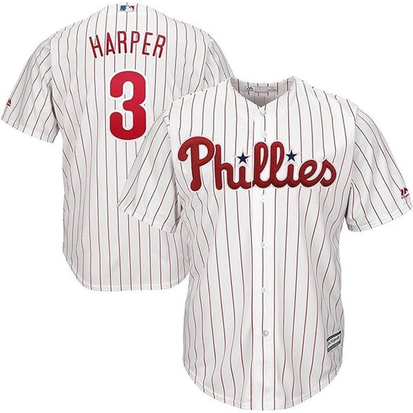 Philadelphia Phillies Bryce Harper #3 Majestic Cool Base Home Jersey Sz 2XL NWOT