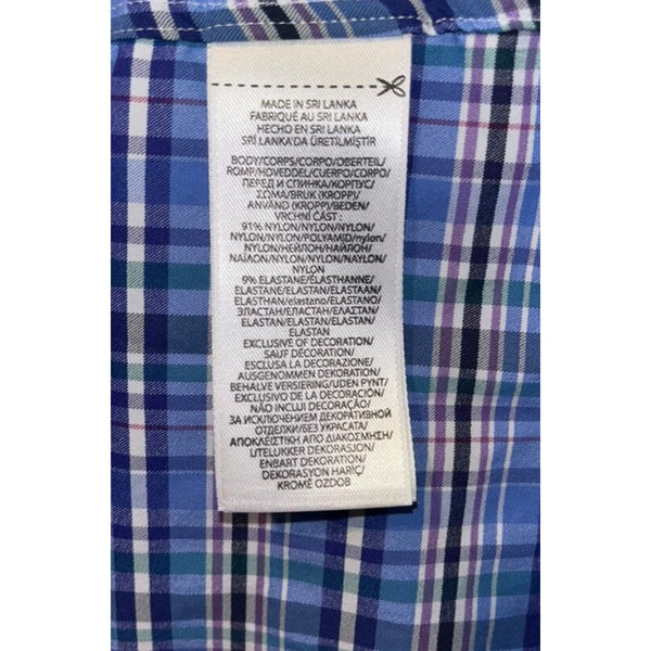 Polo Ralph Lauren Shirt XL Slim Fit Performance Check Stretch Pony Logo