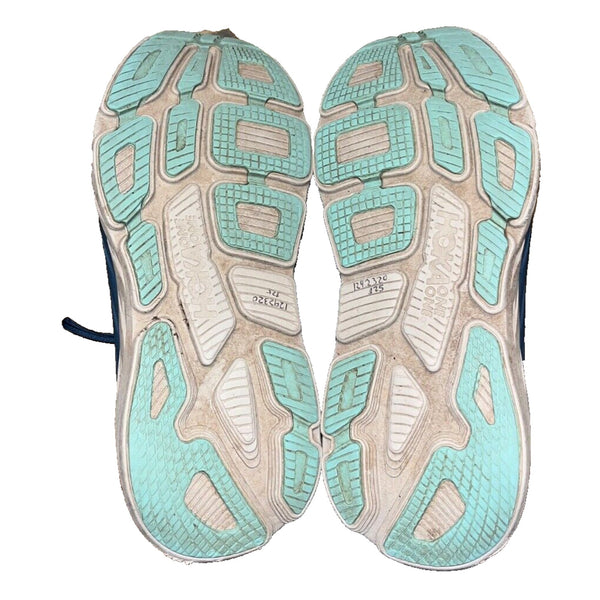 Hoka One One Bondi 7 Running Shoes Sneakers Mens Size 11.5 2E Blue Gray Athletic