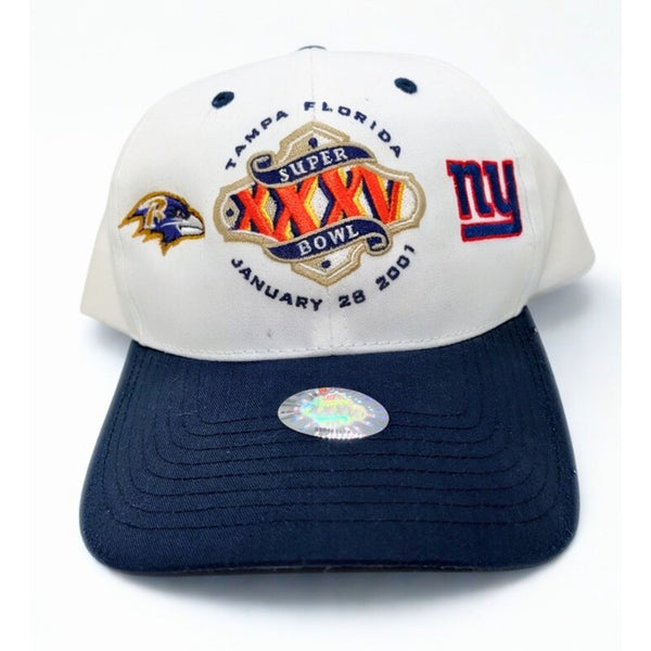 Super Bowl XXXV Giants vs Ravens Snapback Hat Twin Enterprises NWT NFL