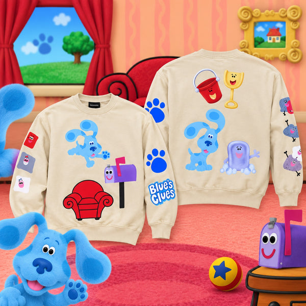 Dumbgood Blue's Clues Crewneck Sweatshirt Men's Medium Rare Graphic Pullover