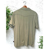 Howler Brothers Ranchero Western Pearl Snap Polo Green Cotton Shirt Mens M