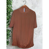 Rhoback Polo Shirt Men's Medium Orange Black Striped Performance Golf Stretch