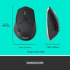 Logitech M720 Triathlon Wireless Bluetooth Mouse Black 910-006036 NIB