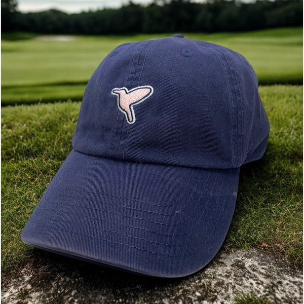 Birddogs Hat Blue Free The Bird Strapback Adjustable Dad Cap Pink Logo