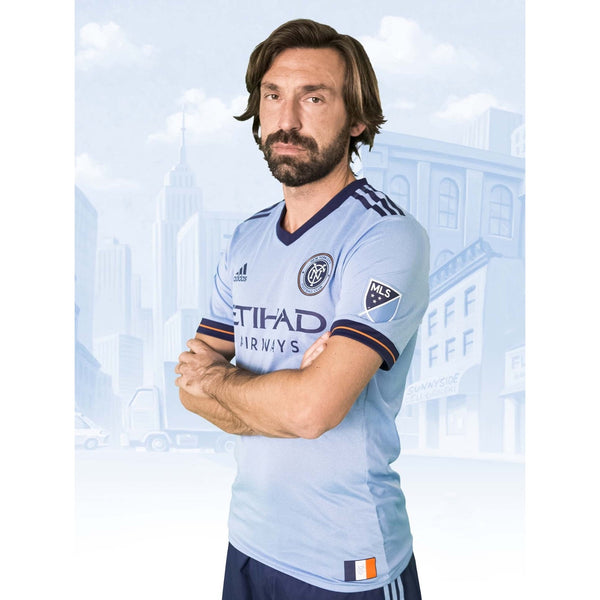 New York City FC Adidas Authentic Home Jersey 2017-18 2XL MLS Soccer AY6984