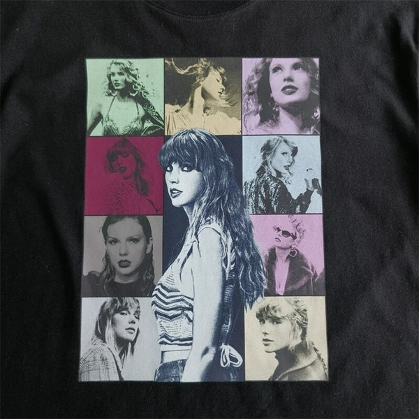 Taylor Swift Eras Tour T-Shirt Sz. L Black Official Merch Album Graphic NWOT