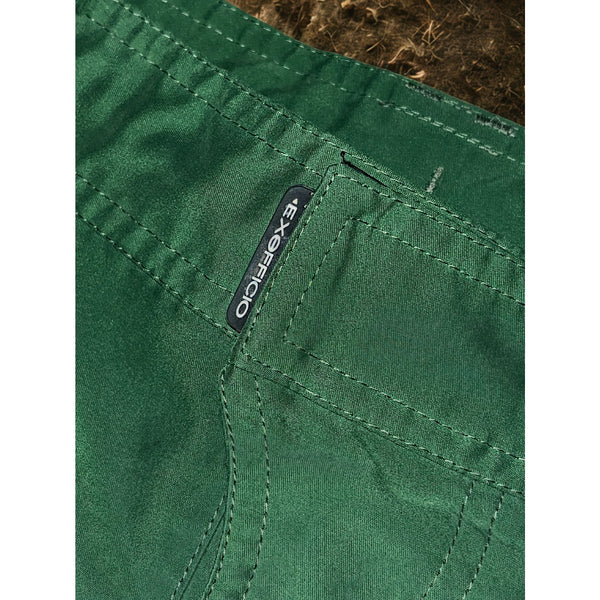 ExOfficio Amphibious Travel Cargo Shorts Mens 42 Green Quick Dry Hiking Swim