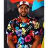 Baltimore Orioles 2024 City Connect Floral Hawaiian Shirt Adult M SGA NWOT MLB