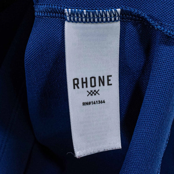 Rhone Session Mock Neck Pullover Sweater Blue XL Performance Athleisure EUC
