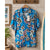 Tommy Bahama Jetties Beach Blooms Silk Blend Camp Shirt Blue 2XL NWT $148