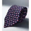 Salvatore Ferragamo Silk Tie USA Flag Patriotic Navy Made Italy Luxury Vintage