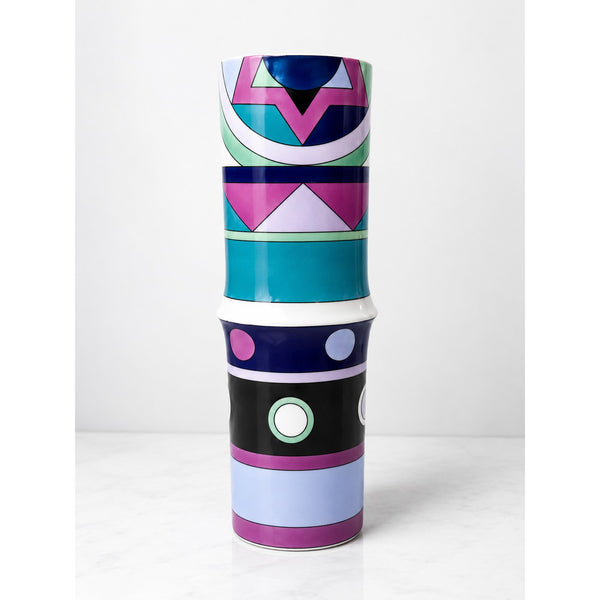 Emilio Pucci Rosenthal Studio-Linie Porcelain Vase Vintage Germany 12.2"
