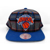 New York Knicks Mitchell & Ness Plaid Snapback Hat Cap NBA Rare Vintage Style