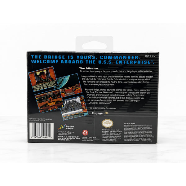 Star Trek The Next Generation Future's Past SNES Sealed New Rare Spectrum