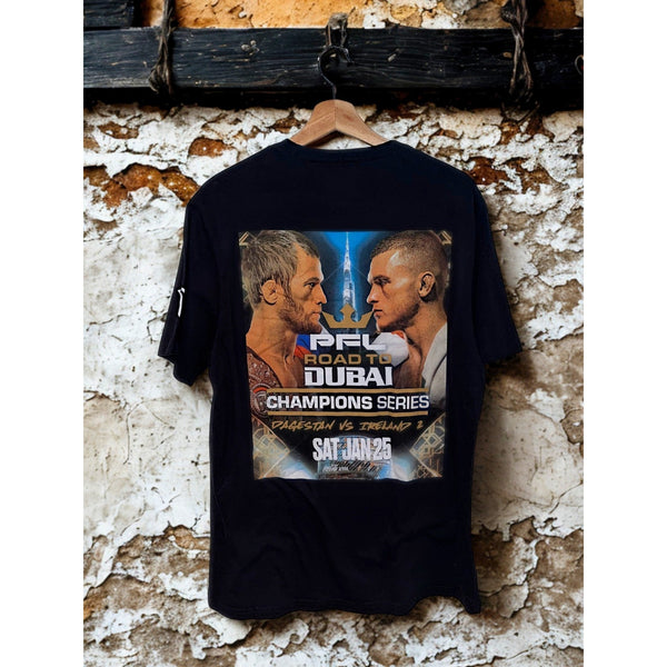 PFL Road to Dubai Champions Series Dagestan vs Ireland 2 Shirt Takedown Sz L
