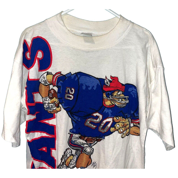 New York Giants Jack Davis Caribe NFL Cartoon T Shirt Mens Large 1988 Vintage