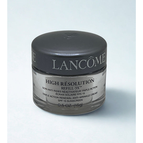 Lancome High Resolution Refill-3X Anti-Wrinkle Cream SPF 15 0.5oz 15g NWOB