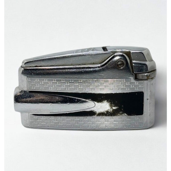 Ronson Varaflame Premier Vintage Cigarette Lighter 1950s 60s Chrome Mid Century