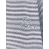 Rhoback Polo Shirt Mens Large Gray Striped Performance Golf Short Sleeve