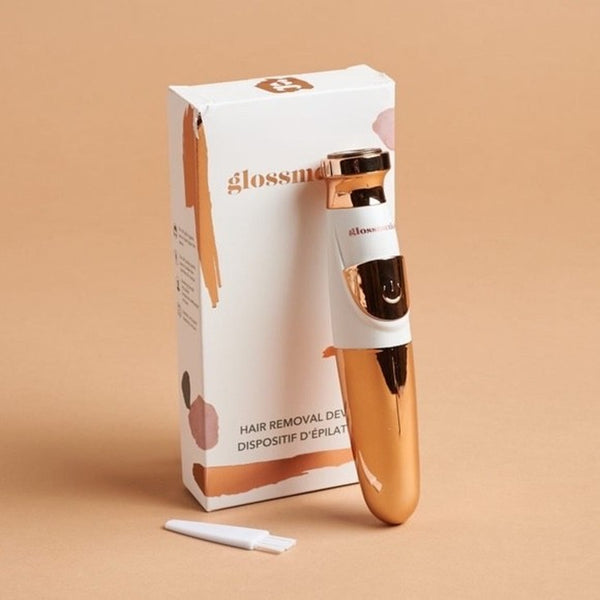 Glossmetics Wireless Facial Hair Remover Painless Electric Shaver Rose Gold