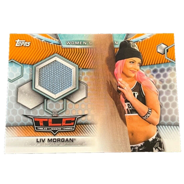 Liv Morgan 2019 Topps WWE Women's Division Mat Relics Orange #d 39/50 #MR-LI