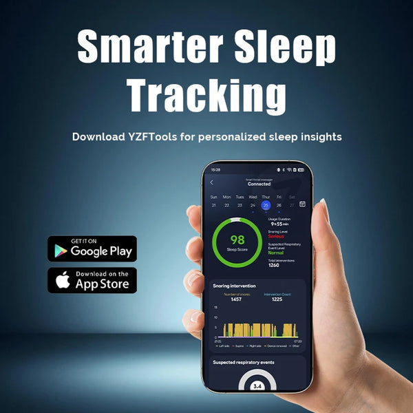 Smart Electronic Muscle Stimulator Snore Circle Anti Snoring Device YA420
