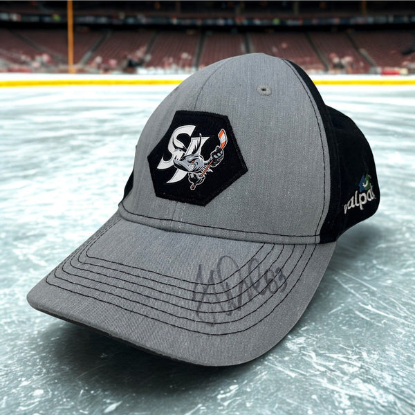 San Jose Barracuda AHL Hockey Hat Signed Autographed Adjustable Cap