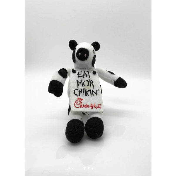 Chick-Fil-A Cow Plush 6" Eat Mor Chikin Cuddle Cowz Sign Animal Toy 2008