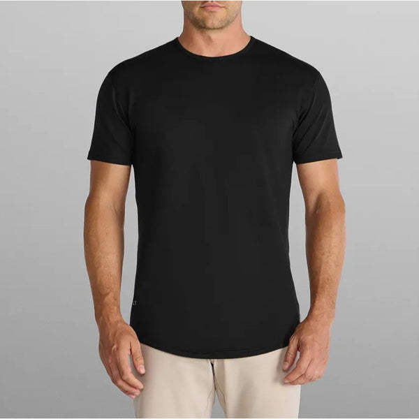 BYLT Premium Basics Drop-Cut BYLT Signature Shirt Medium Black NWT