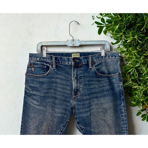 Todd Snyder Jeans Mens 33x32 Blue Slim Fit Stretch 5 Pocket Denim Pants