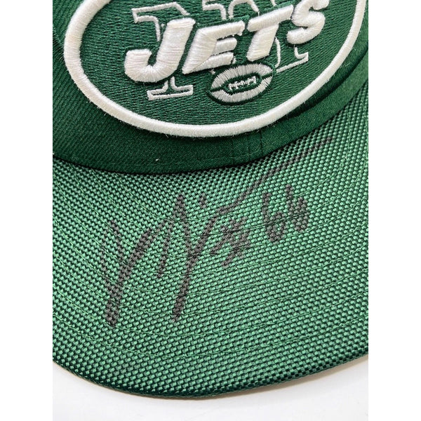 New York Jets Joe Tippmann Signed 59FIFTY Fitted Hat 7 3/4 Stadium Shadow Green