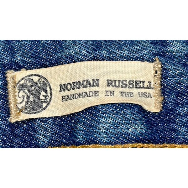 Norman Russell Selvedge Denim Jeans USA Handmade Beach Wash Straight Fit 27x28