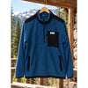 Outdoor Research Trail Mix Quarter Zip Pullover Sz. Medium Blue Microgrid Fleece