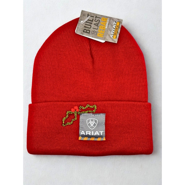 Ariat Rebar Christmas Embroidered Women’s Beanie 3M Thinsulate Stretch Elite NWT