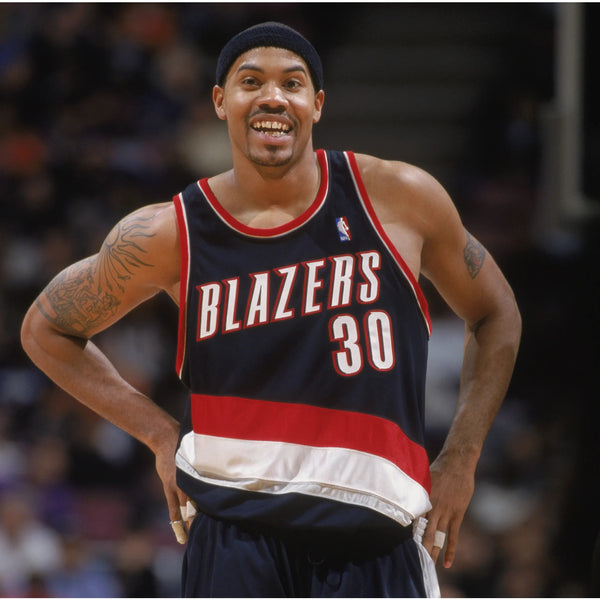 Rasheed Wallace Portland Trail Blazers #30 NBA Nike Jersey Sz. L +2 Vtg Sewn