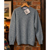 Ben Silver Vintage Shetland Wool Shag Sweater Men's M Blue Melange Scotland NWT
