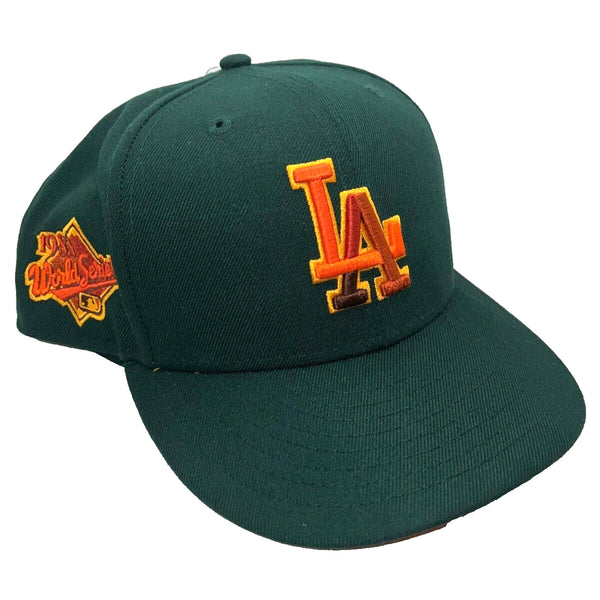 Los Angeles Dodgers New Era Leafy 1988 World Series 59FIFTY Fitted Hat Sz. 7 3/4