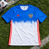 Russia Euro 2016 Adidas Away Pre-Match Training Jersey Climacool Blue White XL