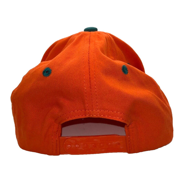 Miami Dolphins Hat Cap Reebok Snapback Green/Orange Embroidered Logo Vintage
