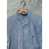 Polo Ralph Lauren Denim Harrington Jacket Mens L Full Zip Blue Vintage 1980s