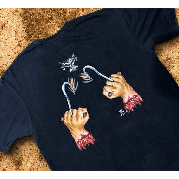 Brock Lesnar WWE Off The Hook Pain T Shirt Sz 2XL Black Graphic Wrestling Horror