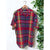 Polo Ralph Lauren Madras Plaid Shirt 2XL Vintage Short Sleeve Button Front