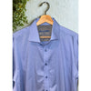 Twillory Shirt Mens 17-34/35 Blue Check Tailored Fit Dress Performance EUC