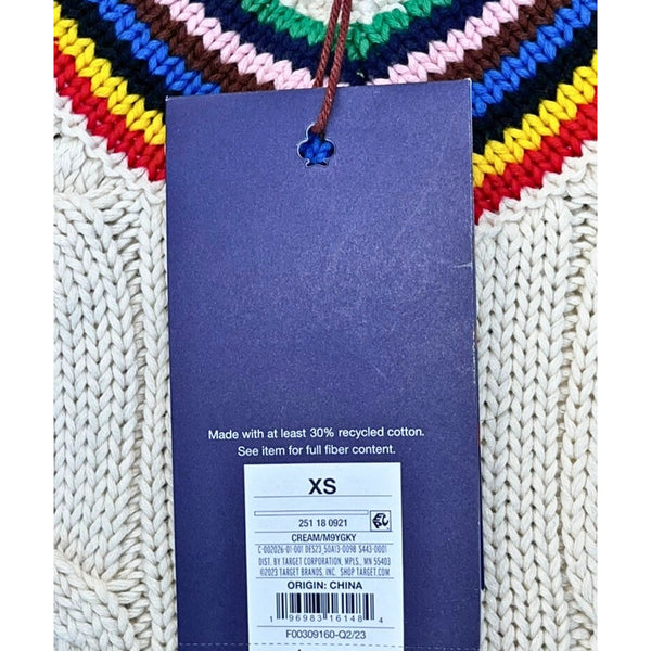 Rowing Blazers x Target Croquet Stripe Cable Knit Sweater Unisex XS NWT Sold Out