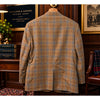 Ben Silver Holland & Sherry Silk Linen Wool Plaid Sport Coat 42L Made in USA